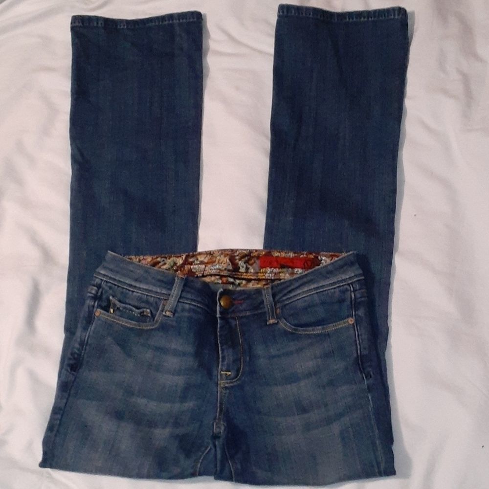 Vigoss Milan Flap Pocket‎ Bootcut Jeans Satin Waist